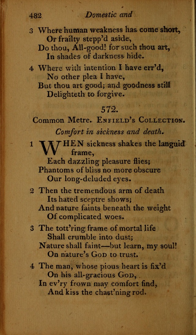 A Selection of Sacred Poetry: consisting of psalms and hymns, from Watts, Doddridge, Merrick, Scott, Cowper, Barbauld, Steele ...compiled for  the use of the Unitarian Church in Philadelphia page 482