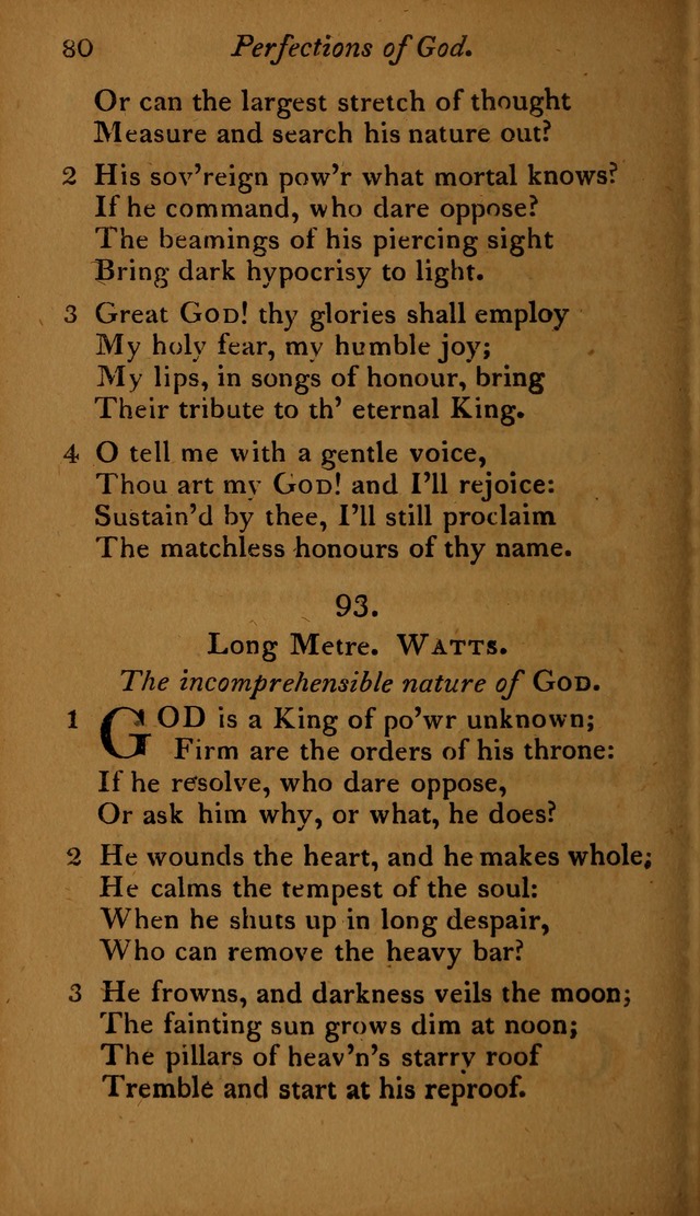 A Selection of Sacred Poetry: consisting of psalms and hymns, from Watts, Doddridge, Merrick, Scott, Cowper, Barbauld, Steele ...compiled for  the use of the Unitarian Church in Philadelphia page 80