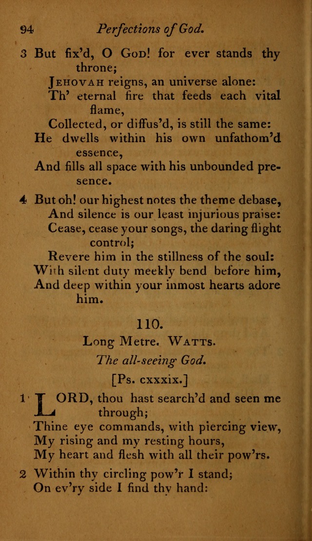 A Selection of Sacred Poetry: consisting of psalms and hymns, from Watts, Doddridge, Merrick, Scott, Cowper, Barbauld, Steele ...compiled for  the use of the Unitarian Church in Philadelphia page 94