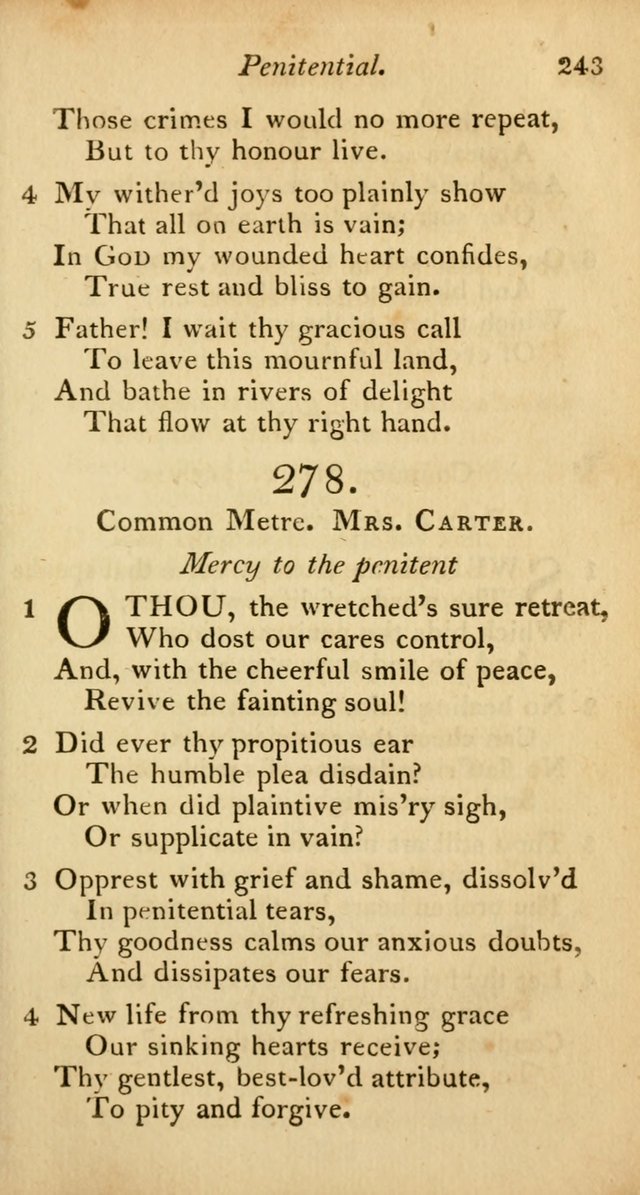 A Selection of Sacred Poetry: consisting of psalms and hymns from Watts, Doddridge, Merrick, Scott, Cowper, Barbauld, Steele, and others (2nd ed.) page 243