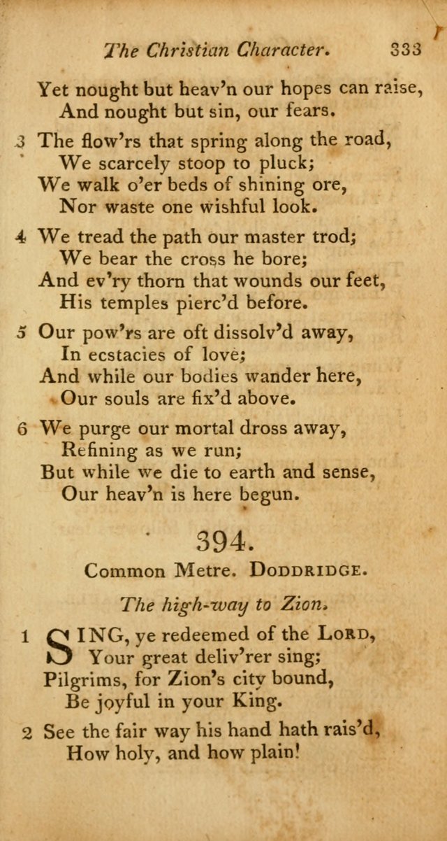 A Selection of Sacred Poetry: consisting of psalms and hymns from Watts, Doddridge, Merrick, Scott, Cowper, Barbauld, Steele, and others (2nd ed.) page 333