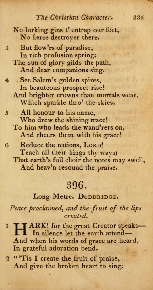 A Selection of Sacred Poetry: consisting of psalms and hymns from Watts, Doddridge, Merrick, Scott, Cowper, Barbauld, Steele, and others (2nd ed.) page 335