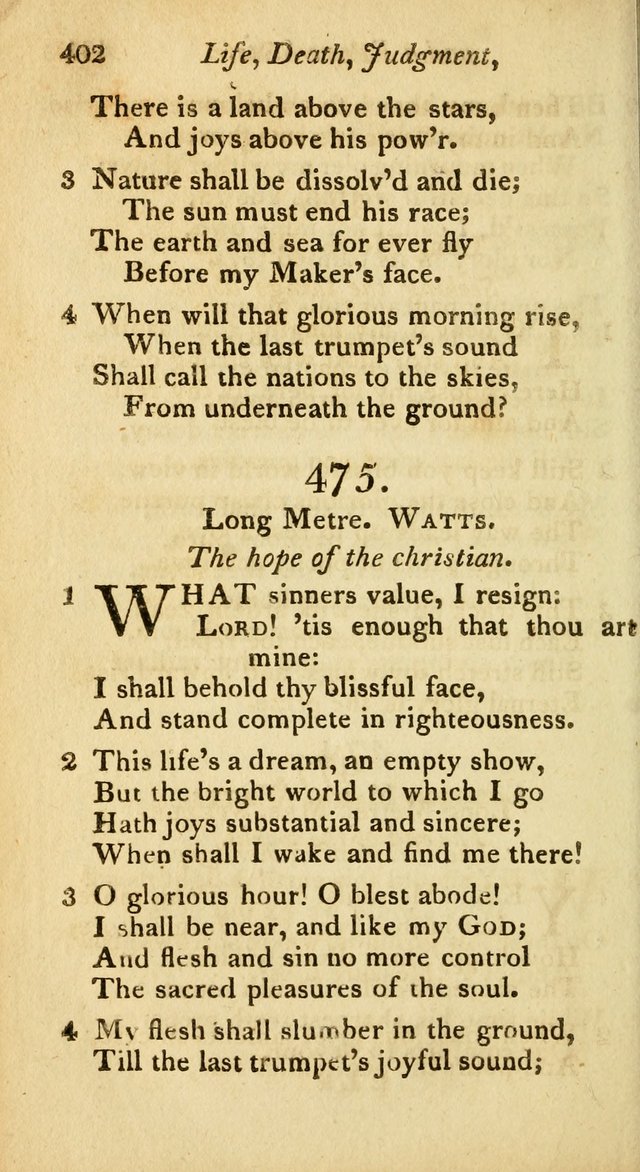 A Selection of Sacred Poetry: consisting of psalms and hymns from Watts, Doddridge, Merrick, Scott, Cowper, Barbauld, Steele, and others (2nd ed.) page 402
