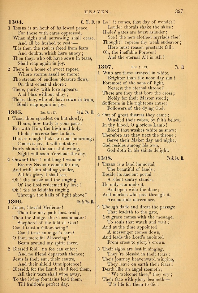 Songs for the Sanctuary; or Psalms and Hymns for Christian Worship (Baptist Ed.) page 398