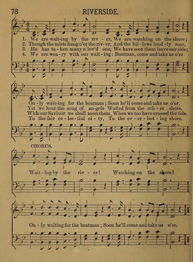 Sunday-School Songs: a new collection of hymns and tunes specially prepared for the use of Sunday-schools and for social and family worship. (3rd. ed.) page 78