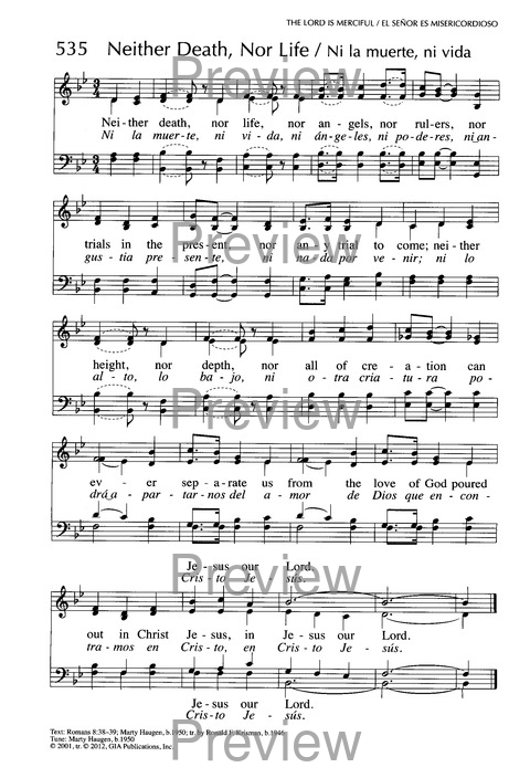 Santo, Santo, Santo: cantos para el pueblo de Dios = Holy, Holy, Holy: songs for the people of God page 828