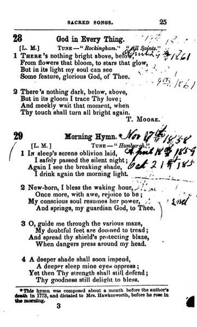 A Selection of Sacred Songs. 2nd ed. page 21