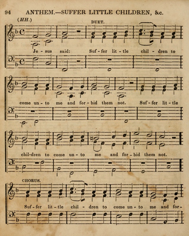 The Sunday School Singing Book: being a collection of hymns with appropriate music, designed as a guide and assistant to the devotional exercises of Sabbath schools and families...(3rd ed.) page 94