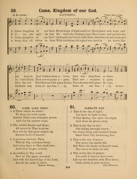 Select Songs for the Sunday School page 33