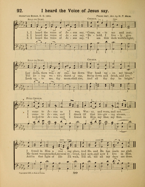 Select Songs for the Sunday School page 50