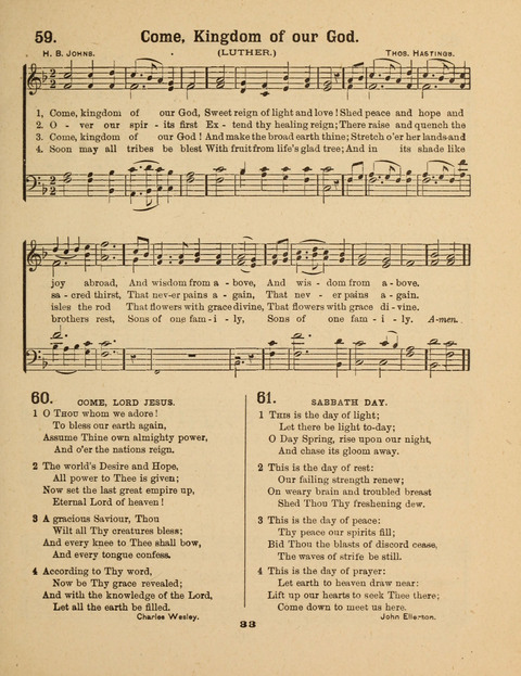 Select Songs for the Singing Service: in the Prayer Meeting and Sunday School page 33