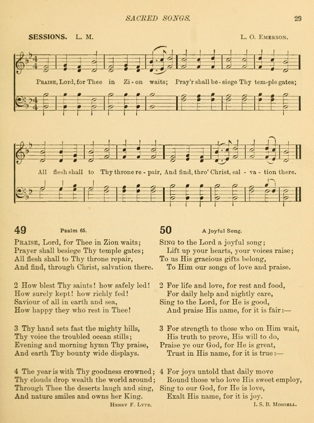 Sacred Songs for School Use page 32