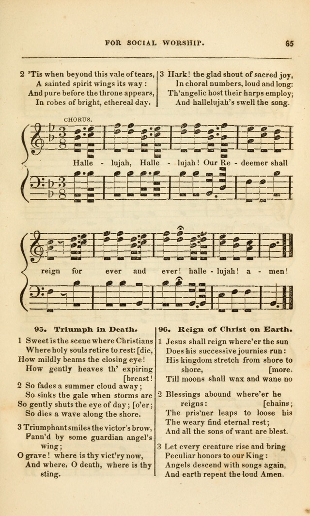 Spiritual Songs for Social Worship: adapted to the use of families and private circles, to missinary meetings, to monthly concert, and to other occasions of special interest.(Rev. and Enl. Ed.) page 65