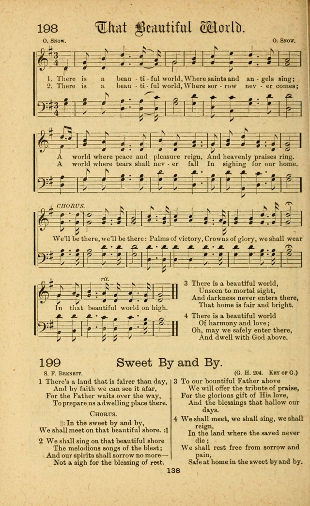 Songs of Salvation: as Used by Crossley and Hunter in Evangelistic Meetings: and adapted for the church, grove, school, choir and home page 138