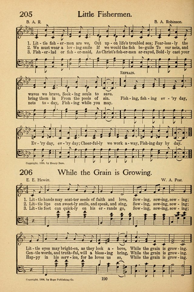 Sunday School Voices: a collection of sacred songs page 192