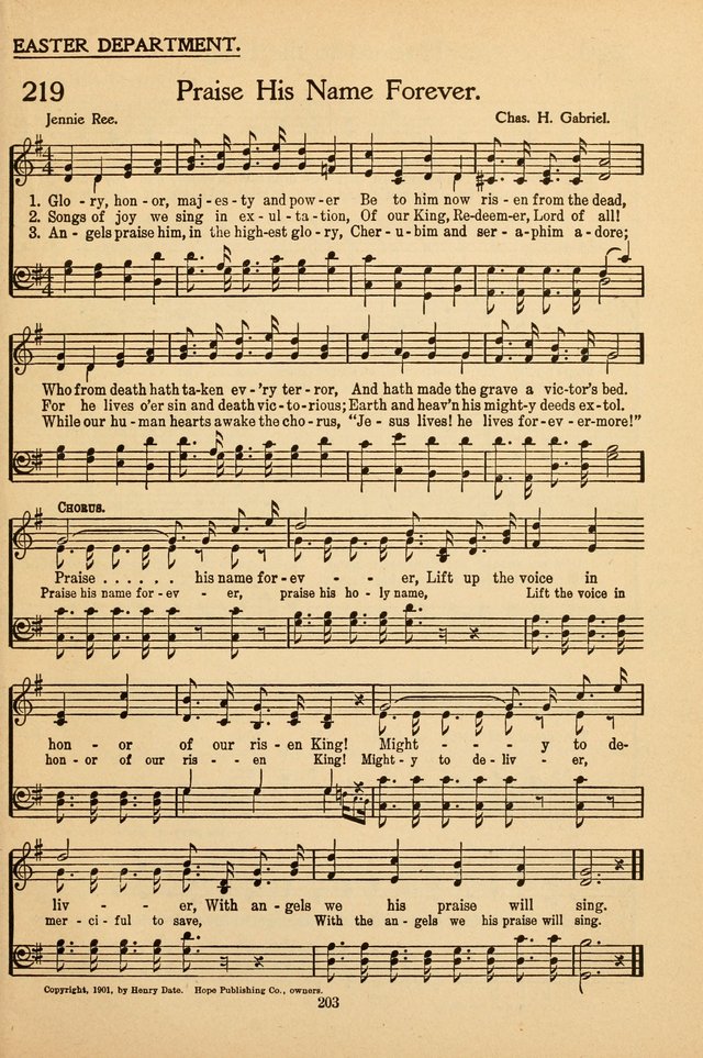 Sunday School Voices: a collection of sacred songs page 209