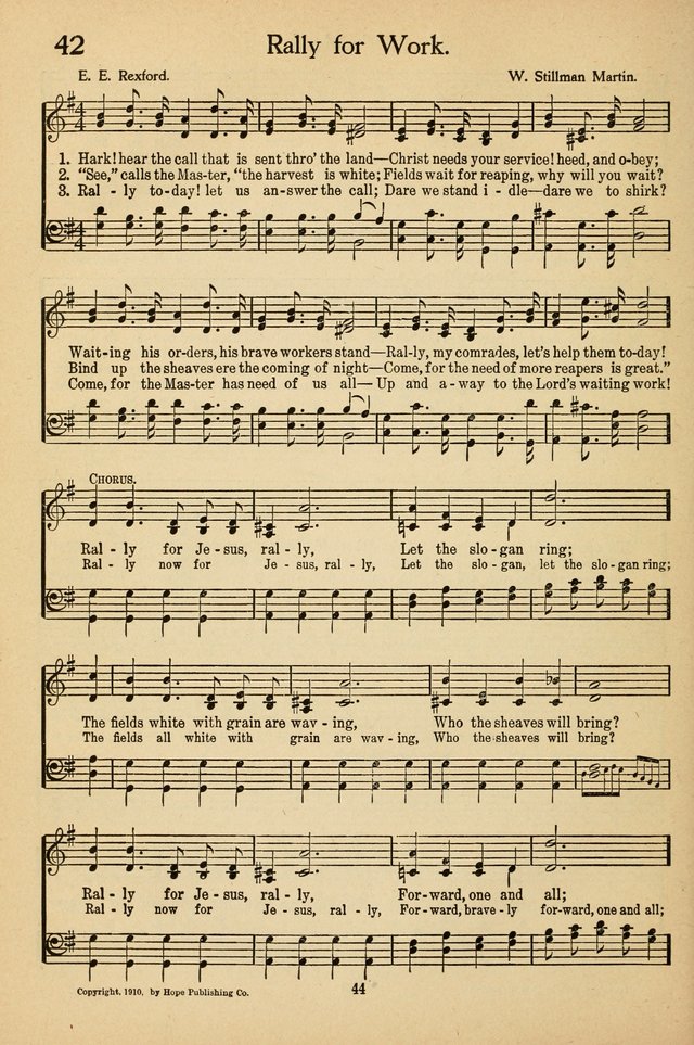 Sunday School Voices: a collection of sacred songs page 44