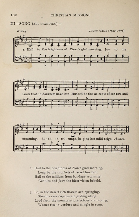 Scripture and Song in Worship: A service book for the Sunday School page 102