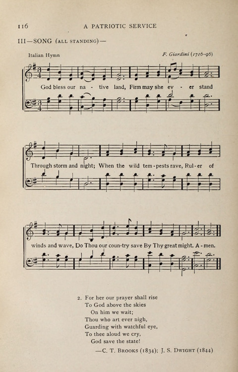 Scripture and Song in Worship: A service book for the Sunday School page 116