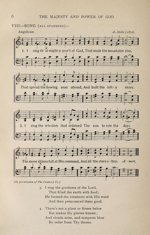 Scripture and Song in Worship: A service book for the Sunday School page 6