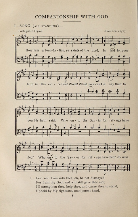 Scripture and Song in Worship: A service book for the Sunday School page 8