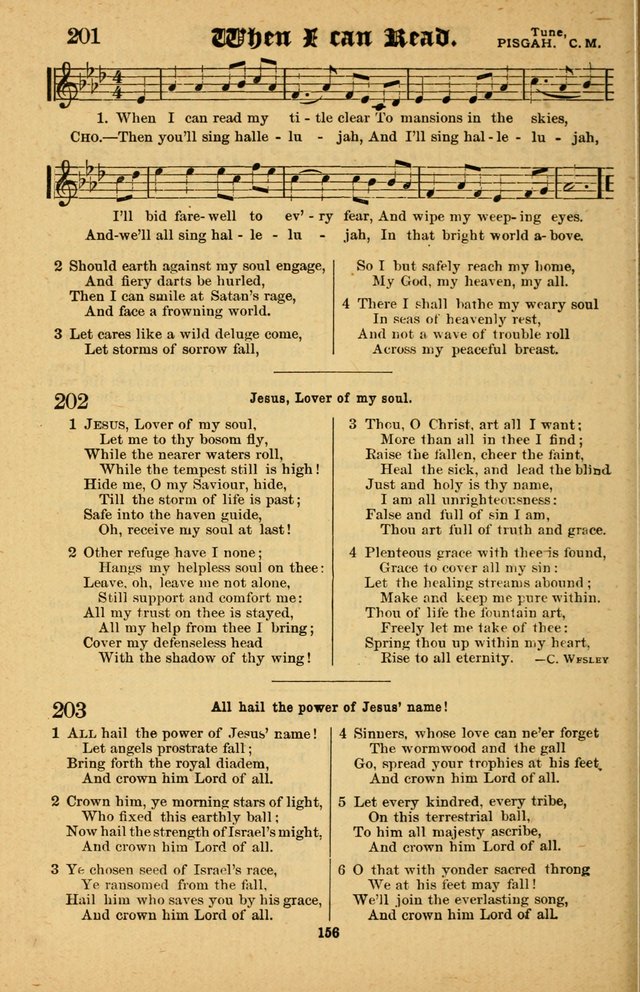 The Silver Trumpet: a collection of new and selected hymns; for use in public worship, revival services, prayer and social meetings, and Sunday schools page 156