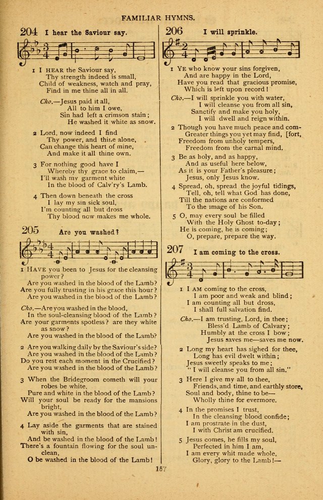 The Silver Trumpet: a collection of new and selected hymns; for use in public worship, revival services, prayer and social meetings, and Sunday schools page 157