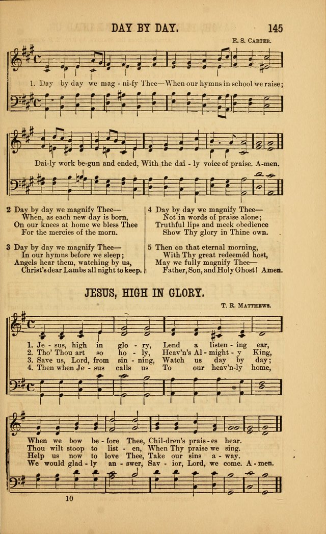 Singing on the Way: a collection of hymns and tunes for Sunday schools, social worship and congregations page 145