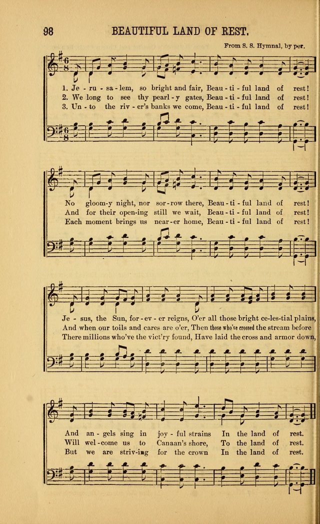 Singing on the Way: a collection of hymns and tunes for Sunday schools, social worship and congregations page 98