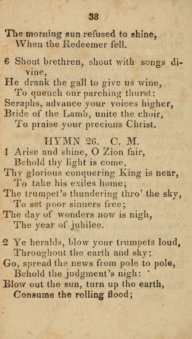 Songs of Zion, Being a New Selection of Hymns, Designed for Revival and Social Meetings page 43