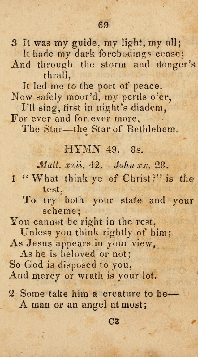 Songs of Zion, Being a New Selection of Hymns, Designed for Revival and Social Meetings page 74