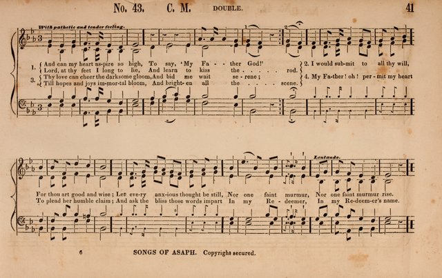 Songs of Asaph; consisting of original Psalm and hymn tunes, chants and anthems page 41