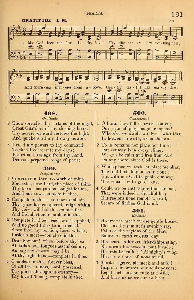 Songs of the Church: or, hymns and tunes for Christian worship page 161