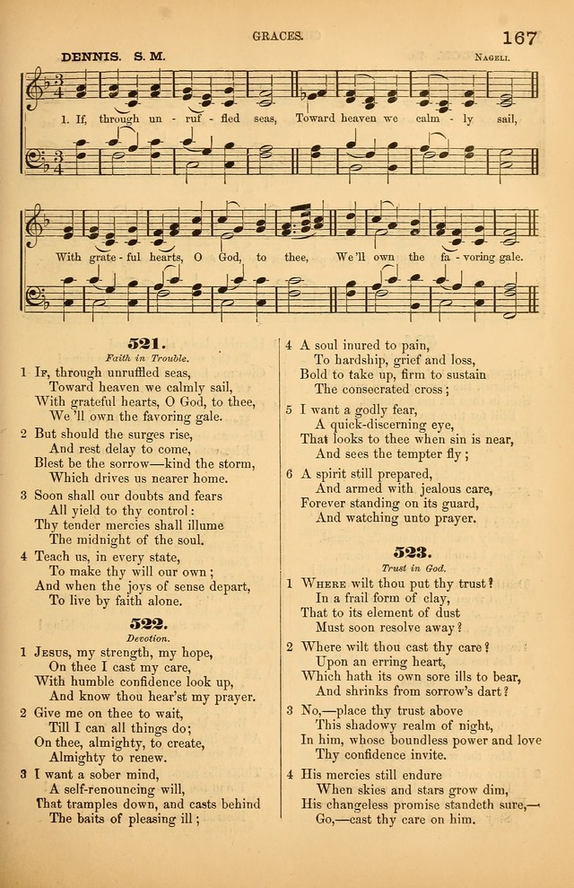 Songs of the Church: or, hymns and tunes for Christian worship page 167