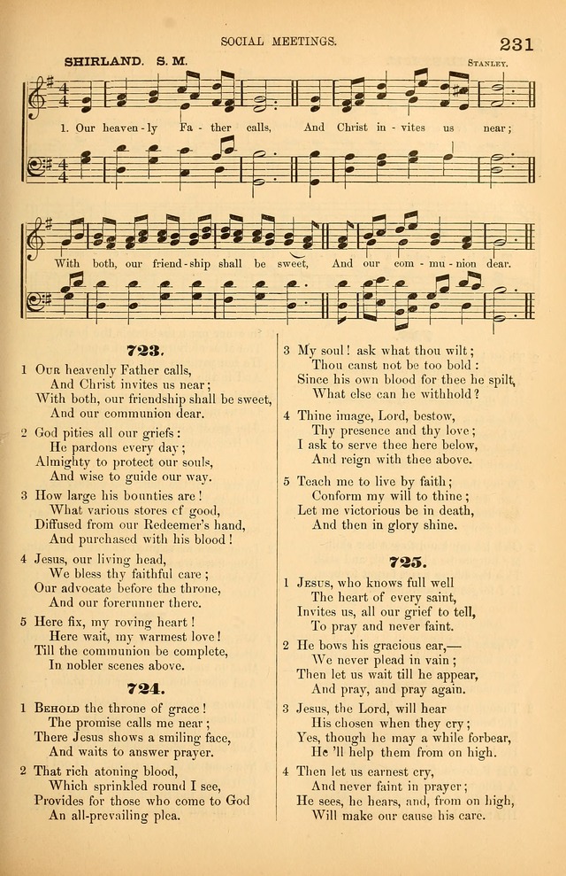 Songs of the Church: or, hymns and tunes for Christian worship page 231