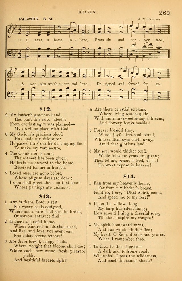 Songs of the Church: or, hymns and tunes for Christian worship page 263