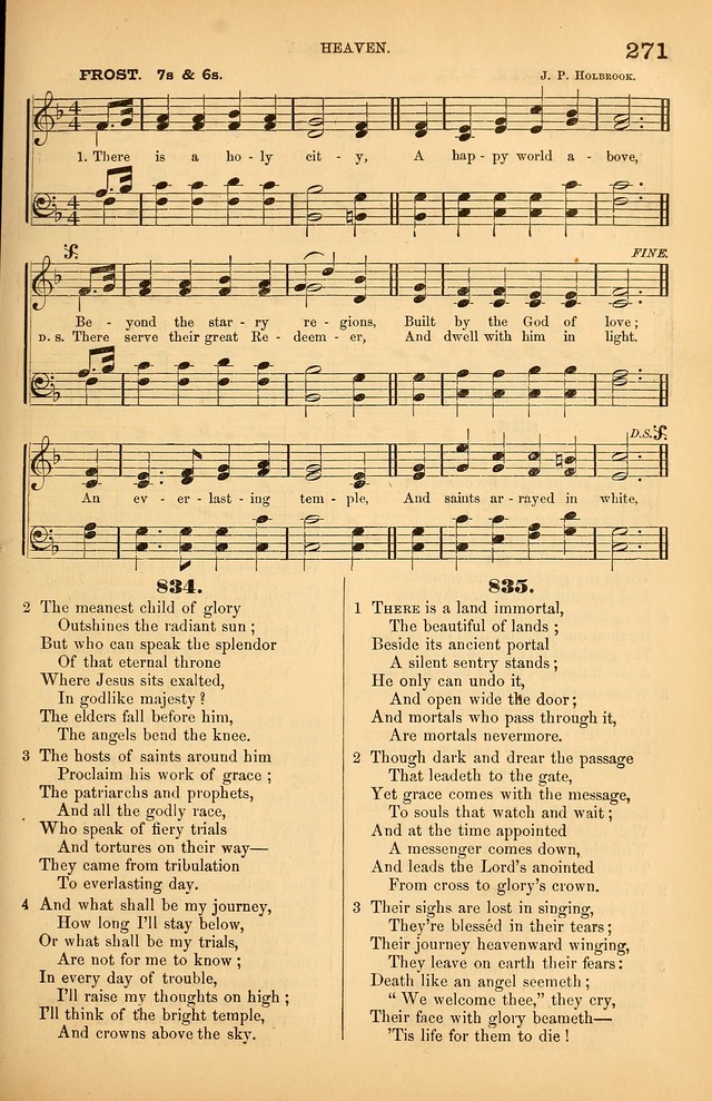 Songs of the Church: or, hymns and tunes for Christian worship page 271