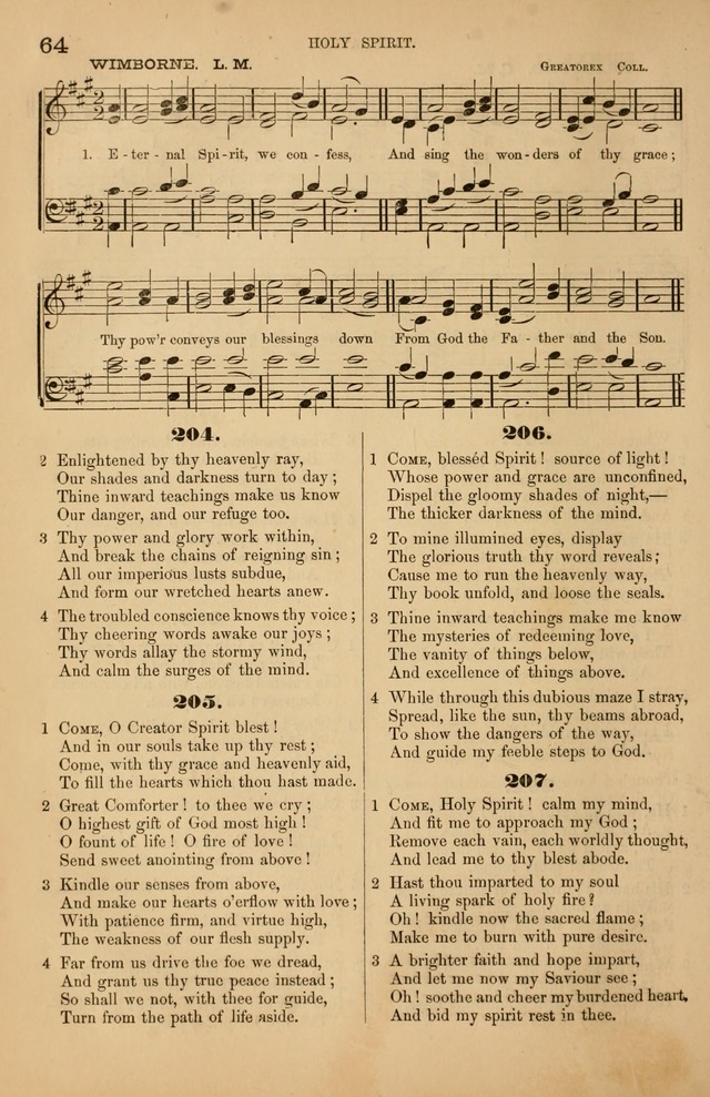Songs of the Church: or, hymns and tunes for Christian worship page 64