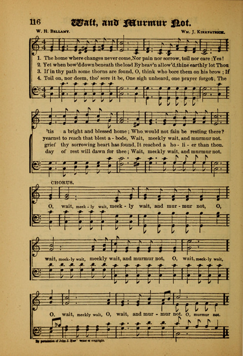 Songs of Love and Praise: for use in meetings & Christian worship & work page 116