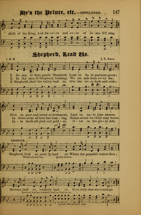 Songs of Love and Praise: for use in meetings & Christian worship & work page 147