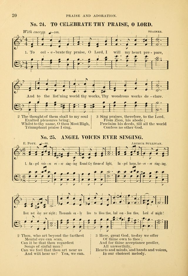 The Spirit of Praise: a collection of music with hymns for use in Sabbath-school services and church meetings page 22