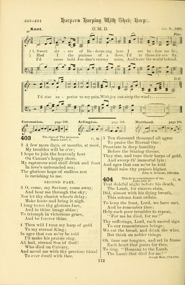 Songs of Pilgrimage: a hymnal for the churches of Christ (2nd ed.) page 112