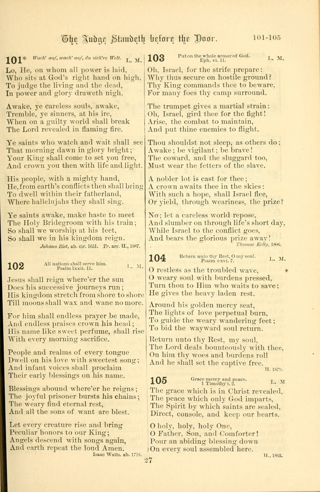 Songs of Pilgrimage: a hymnal for the churches of Christ (2nd ed.) page 27