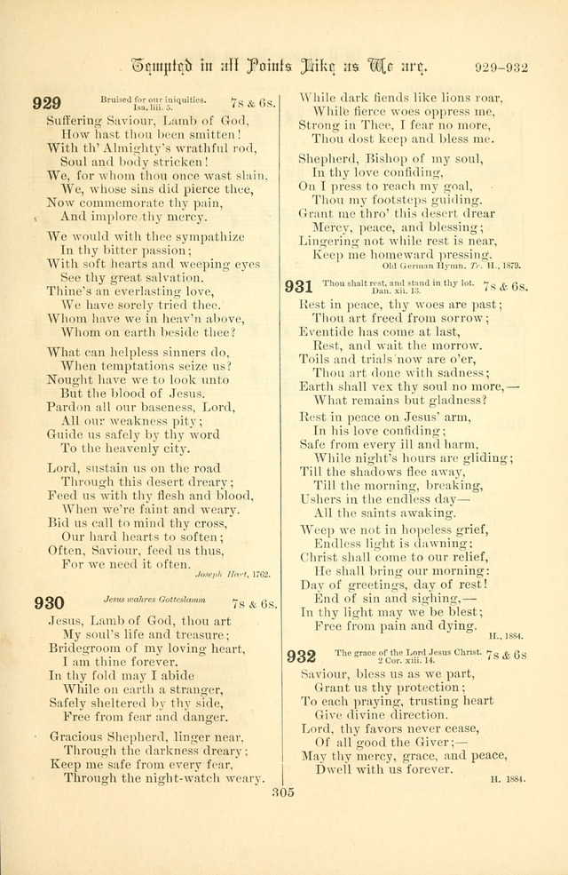 Songs of Pilgrimage: a hymnal for the churches of Christ (2nd ed.) page 305