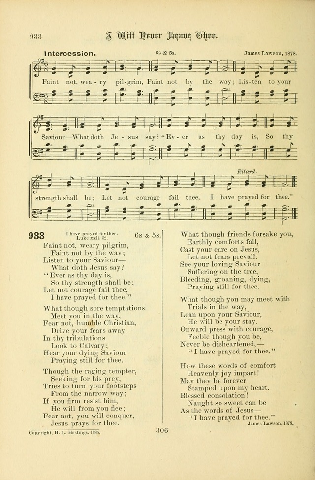 Songs of Pilgrimage: a hymnal for the churches of Christ (2nd ed.) page 306