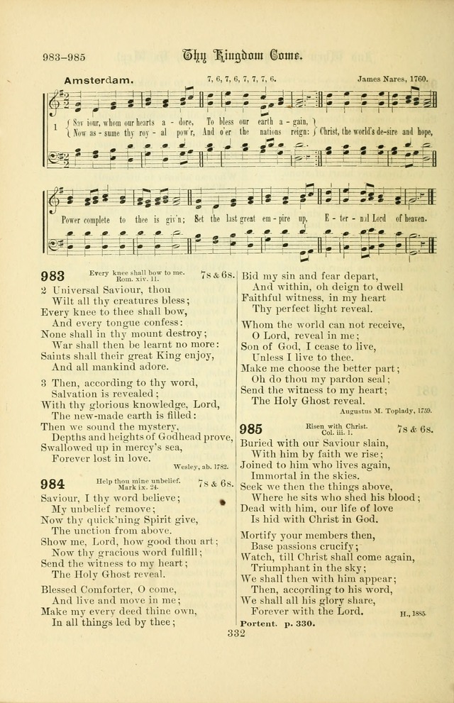 Songs of Pilgrimage: a hymnal for the churches of Christ (2nd ed.) page 332