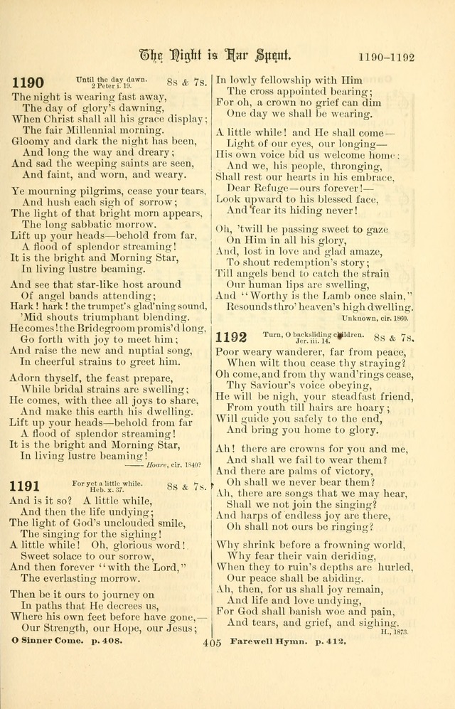 Songs of Pilgrimage: a hymnal for the churches of Christ (2nd ed.) page 405