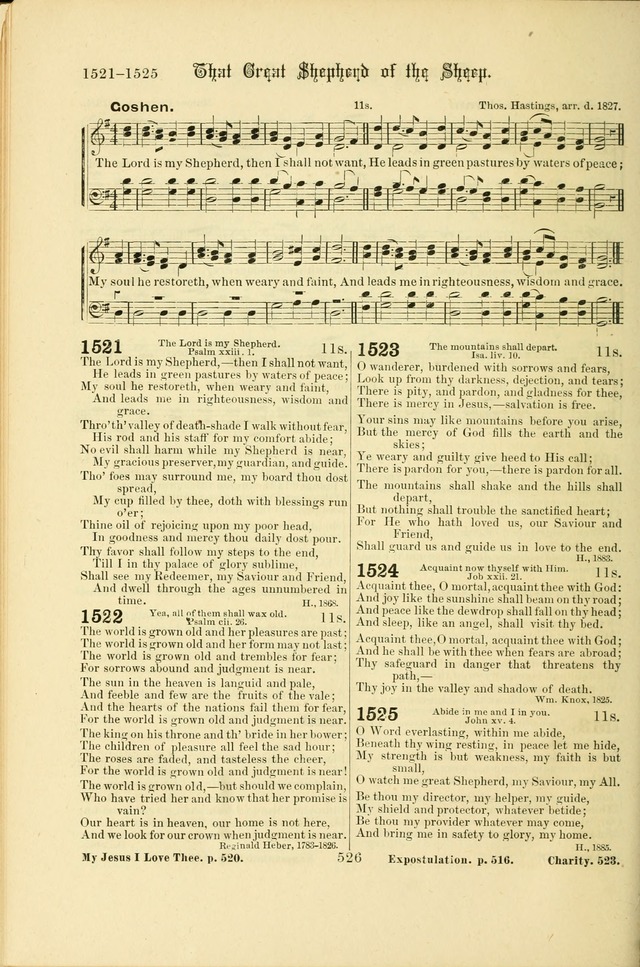 Songs of Pilgrimage: a hymnal for the churches of Christ (2nd ed.) page 526