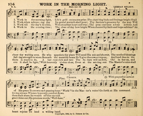 Songs of Promise: for Sunday schools, prayer, praise, and conference meetings page 104