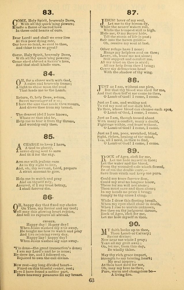 Songs of Refreshing: adapted for use in revival meetings, camp meetings, and the social services of the church. page 63